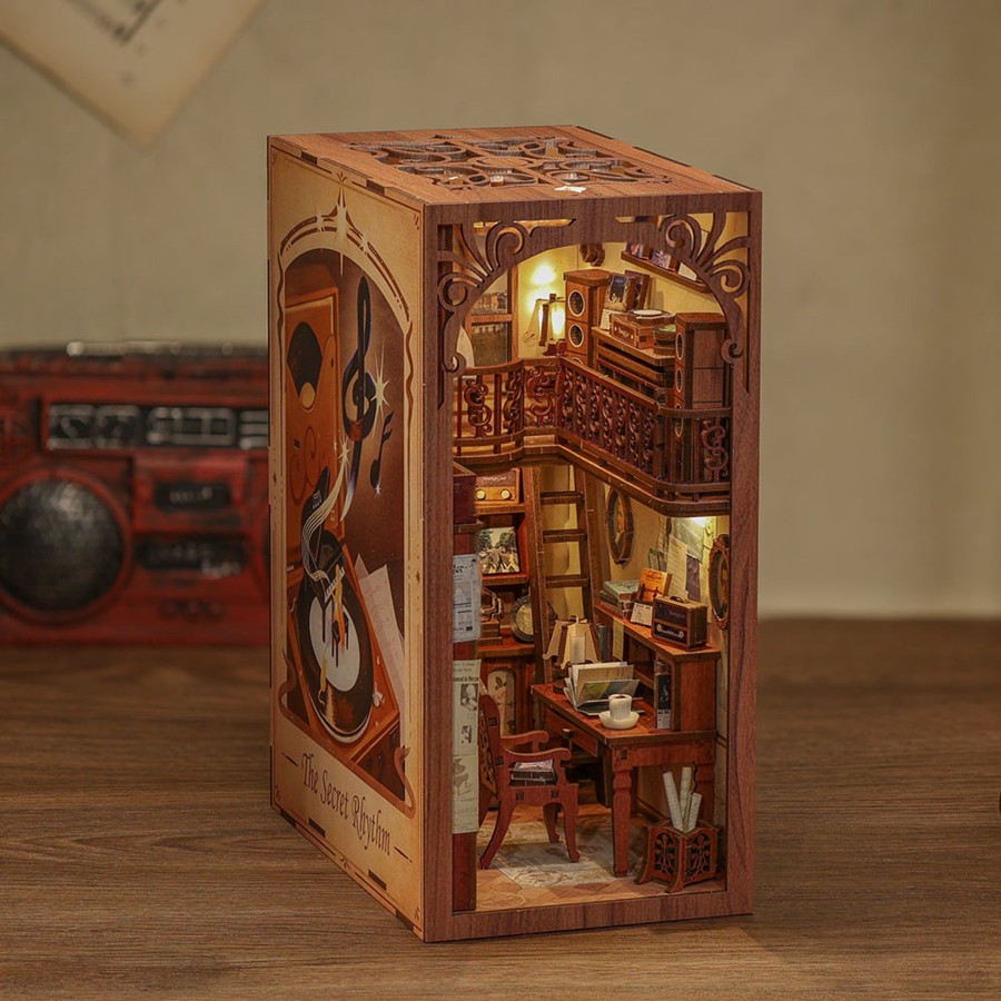 Diy Miniatures Kits Hands Craft | Diy Miniature Kit Book-Nook: The Secret Rhythm