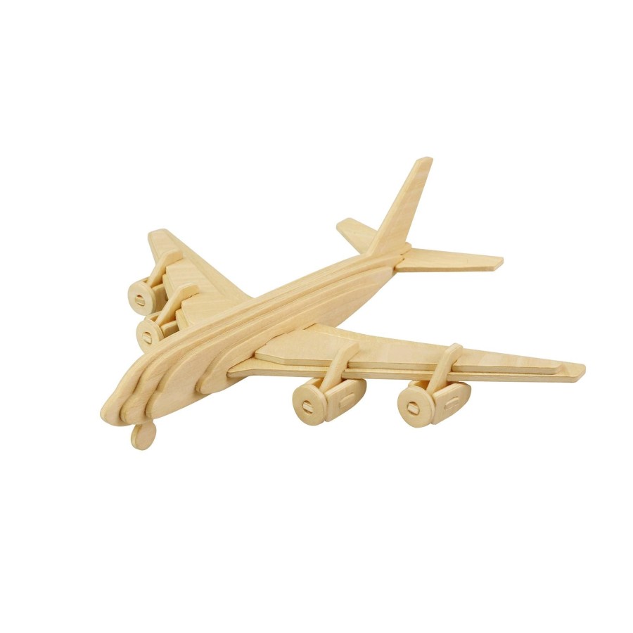 3D Puzzles Hands Craft US, Inc. | 3D Classic Wooden Puzzle | Civil Airplane